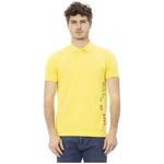 Baldinini Trend Yellow Cotton Men Polo Shirt BA-23212-S