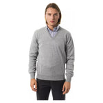 Uominitaliani Gray Wool Men Sweater UO-17053-M