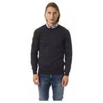 Uominitaliani Gray Merino Wool Men Sweater UO-7816-XS