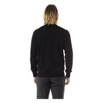 Uominitaliani Black Merino Wool Men Sweater UO-7814-S