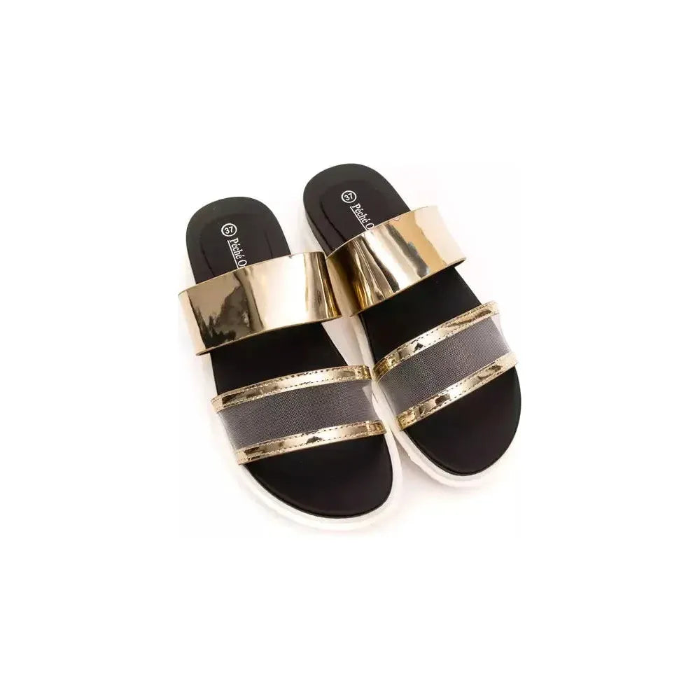 Péché Originel Gold Polyethylene Women Sandal PC-18725-EU36/US6