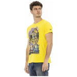 Trussardi Action Yellow Cotton Men T-Shirt TR-22778-M