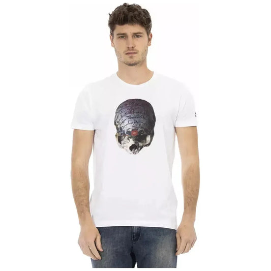 Trussardi Action White Cotton Men T-Shirt