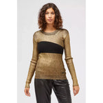 Custo Barcelona Gold Wool Women Sweater CU-22158-IT42|M