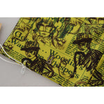 John Galliano Yellow Graphic Print Nylon Strapless Cropped Top TSH83362-38