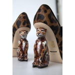 Dolce & Gabbana Black Brown Calf Leopard Heel Mary Jane Pump Shoes LA10270-35.5