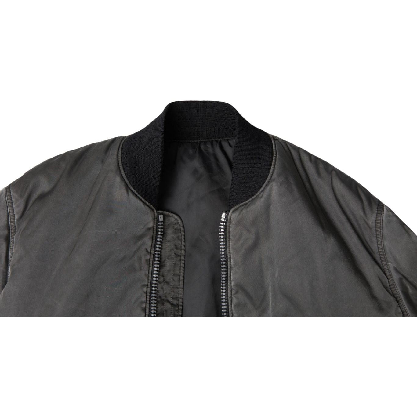 MM6 Maison Margiela Gray Bomber Zipper Pocket Sleeves Jacket JKT3047-46