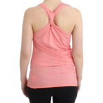 Cavalli Pink cotton tank top SIG11612-4