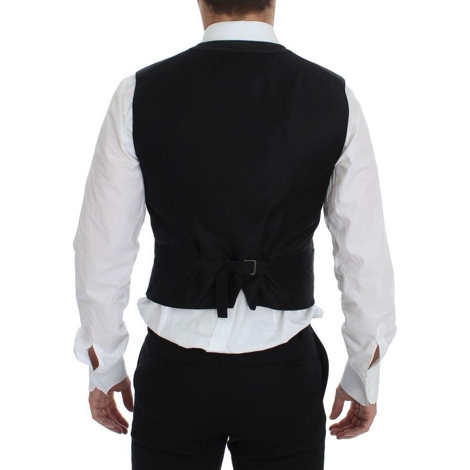 Dolce & Gabbana Gray Wool Blend Vest Gilet Weste GSS12042-1