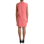 Dolce & Gabbana Pink Virgin Wool Sleeveless Mini Dress DR28982-50