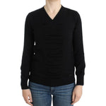 Costume National Black V-neck wool sweater SIG12087-1