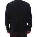 Dolce & Gabbana Blue Runway Netz Pullover Netted Sweater GTH10687-2