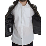 Dolce & Gabbana Brown Lambskin Leather Zipper Jacket SIG14073-3
