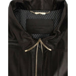 Dolce & Gabbana Brown Lambskin Leather Zipper Jacket SIG14073-3