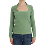 Ermanno Scervino Green Wool Blend Striped Long Sleeve Sweater SIG12581-3