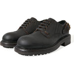 Dolce & Gabbana Brown Leather Lace Up Derby Men Dress Shoes MV5442-45