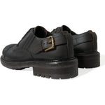 Dolce & Gabbana Brown Leather Lace Up Derby Men Dress Shoes MV5442-45