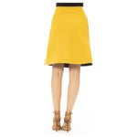 Jacob Cohen Yellow Wool Women Skirt JA-24196-IT40|S