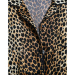 Dolce & Gabbana Brown Leopard Print Long Sleeves Blouse Top TSH84784-40