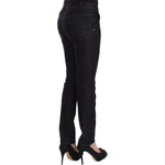 Ermanno Scervino Black Slim Jeans Denim Pants Skinny Leg Stretch SIG12451-1