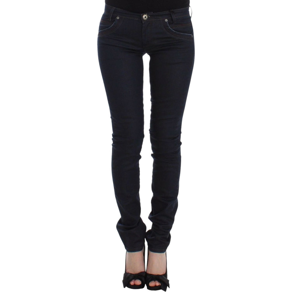 Ermanno Scervino Blue Slim Jeans Denim Pants Skinny Leg Stretch SIG12471-1