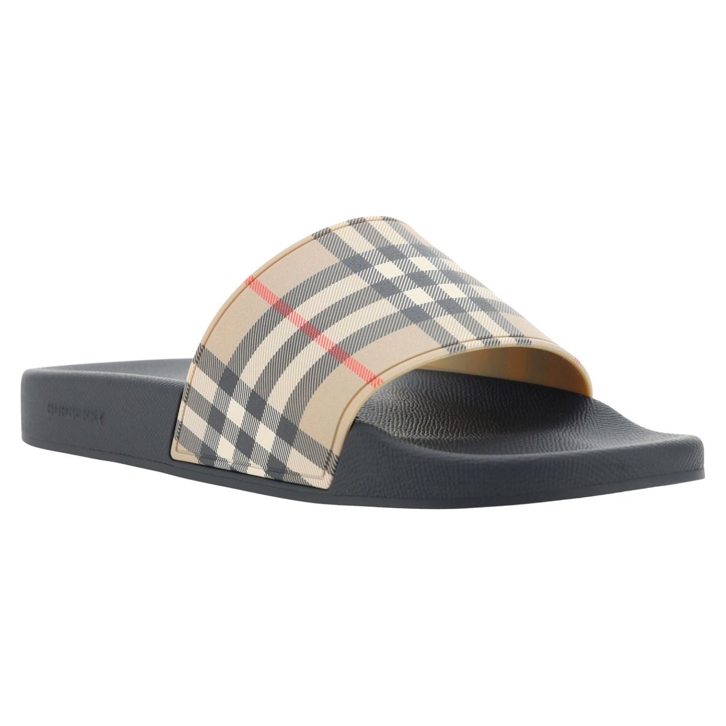 Burberry Brown Rubber Slides Sandals 5045629067893