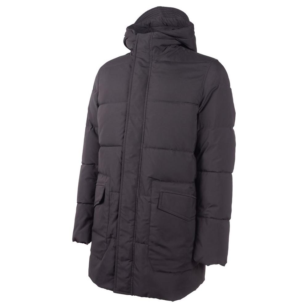 Emilio Romanelli Black Polyester Men's Jacket EM-5080-IT46 | S