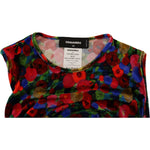 Dsquared² Multicolor Floral Bodycon Ruched Maxi Dress DR28831-38