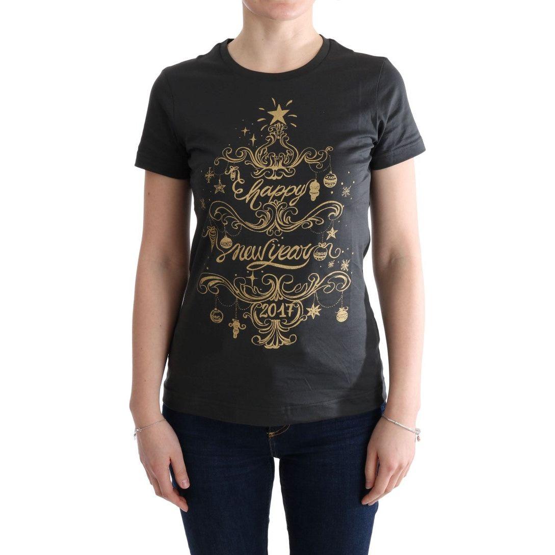 Dolce & Gabbana Gray Cotton 2017 Motive T-Shirt TUI10005-3
