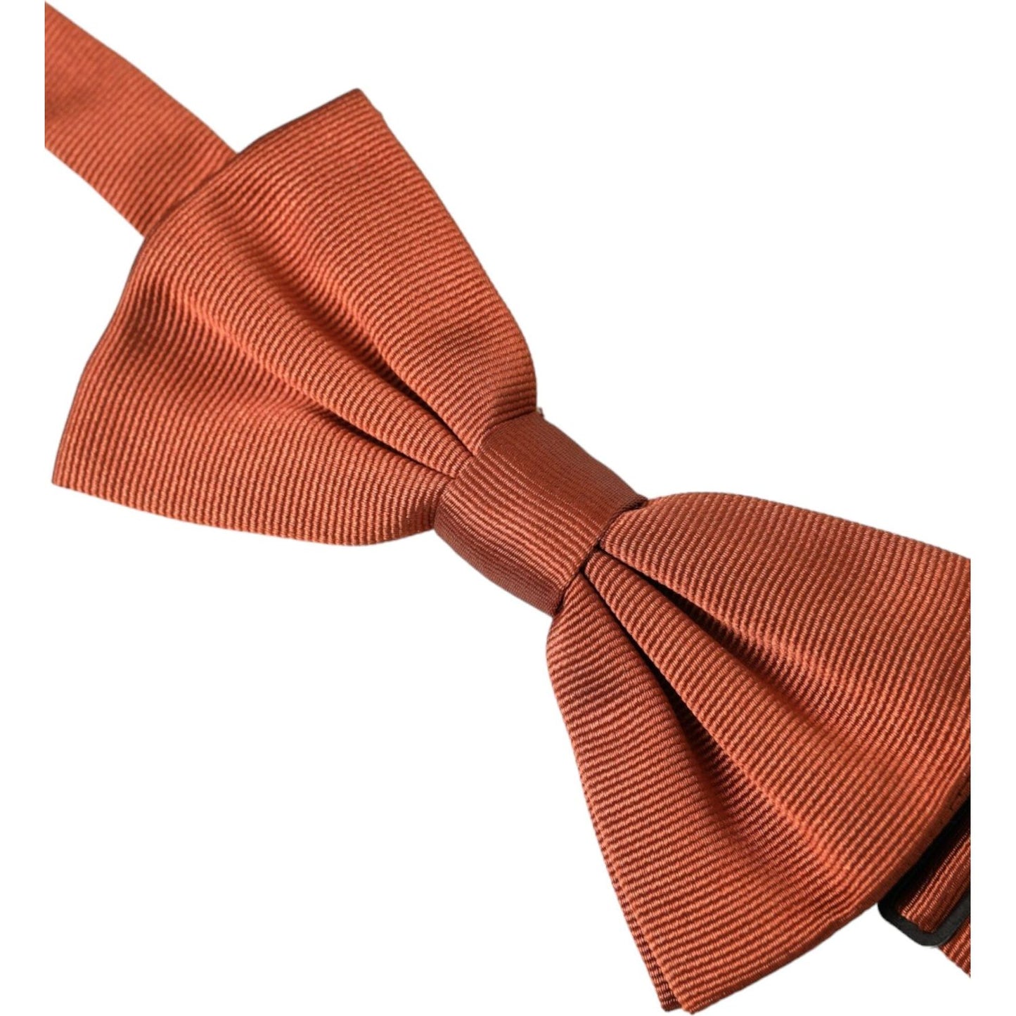 Dolce & Gabbana Brown Silk Adjustable Neck Men Bow Tie FT3835