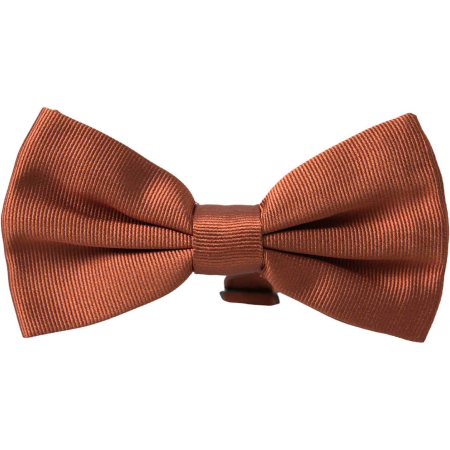 Dolce & Gabbana Brown Silk Adjustable Neck Men Bow Tie FT3835