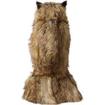 Dolce & Gabbana Brown Owl Faux Fur Whole Head Cap Hat HAT9558