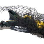Dolce & Gabbana Black Lemons Sicily Purple Crystal Net Headband Diadem SMY10232