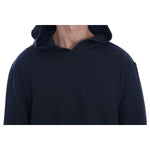 Daniele Alessandrini Black Gym Casual Hooded Cotton Sweater TSH1503-5