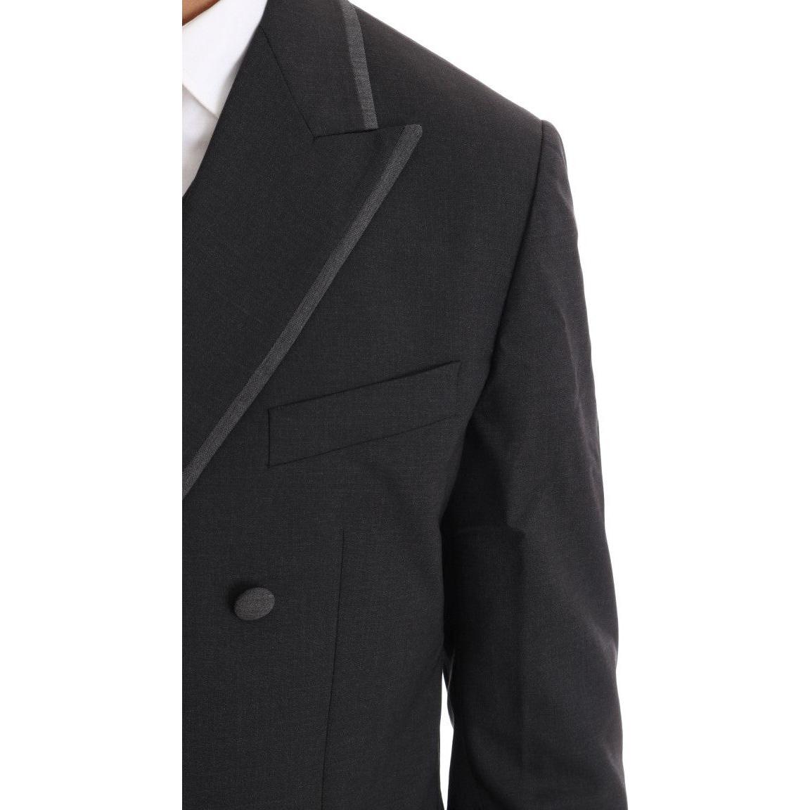 Dolce & Gabbana Gray Wool Stretch 3 Piece Two Button Suit KOS1093-1