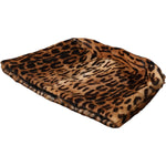 Dolce & Gabbana Brown Leopard Fur Women Bucket Hat HAT9556-56