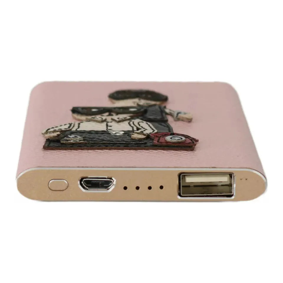 Dolce & Gabbana Charger USB Pink Leather #DGFAMILY Power Bank SMYK1013