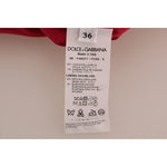 Dolce & Gabbana Pink Wool Knee Long A-Line Skirt SKI1084-3