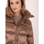 People Of Shibuya Brown Polyester Jackets & Coat PE-13595-IT40|S