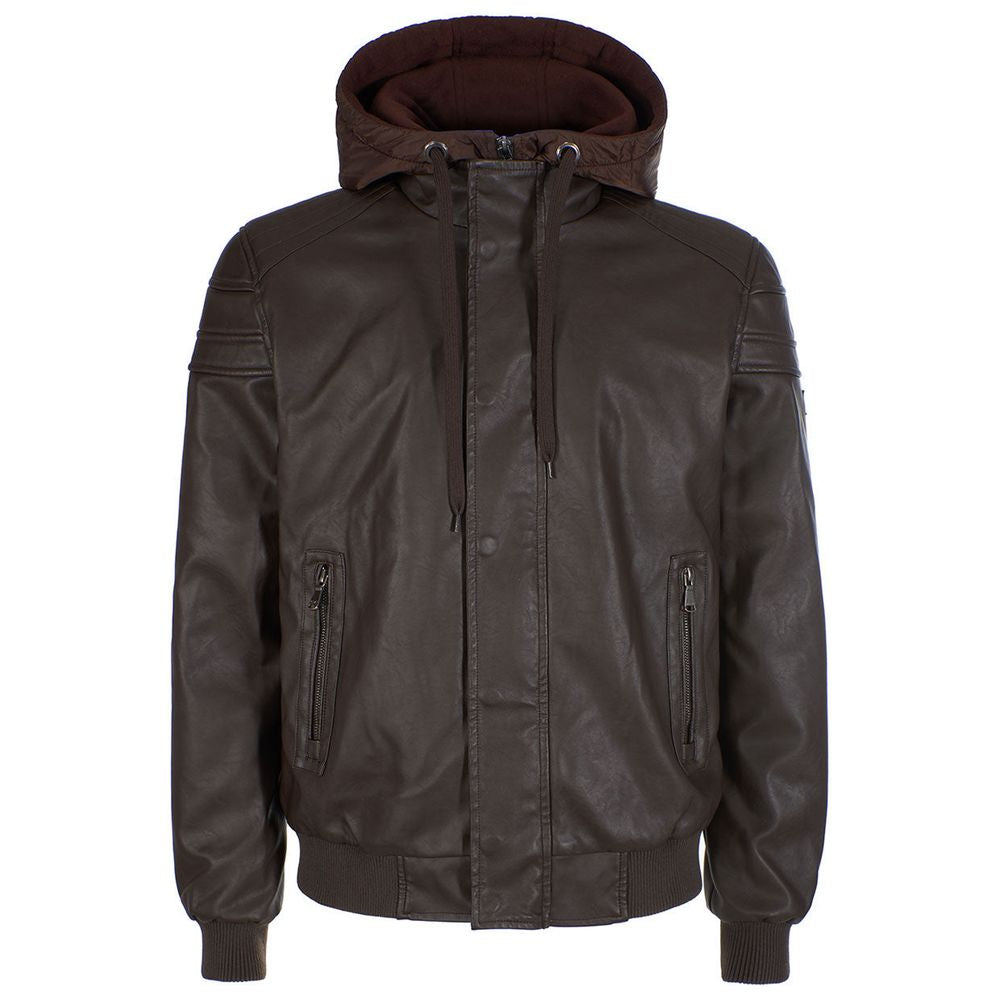 Yes Zee Brown Polyethylene Jacket YE-13674-S