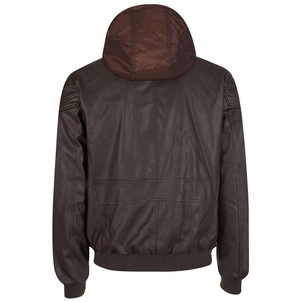 Yes Zee Brown Polyethylene Jacket YE-13674-S