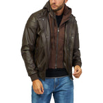 Yes Zee Brown Polyethylene Jacket YE-13674-S