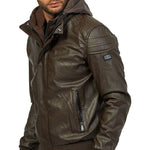 Yes Zee Brown Polyethylene Jacket YE-13674-S