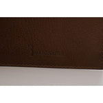 Billionaire Italian Couture Brown Leather Cardholder Wallet VAS1447