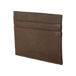 Billionaire Italian Couture Brown Leather Cardholder Wallet VAS1448