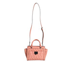 Michael Kors Peach Quilted Leather Logo Crossbody VIVIANNE Messenger Bag