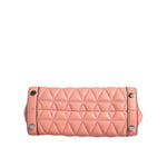 Michael Kors Peach Quilted Leather Logo Crossbody VIVIANNE Messenger Bag