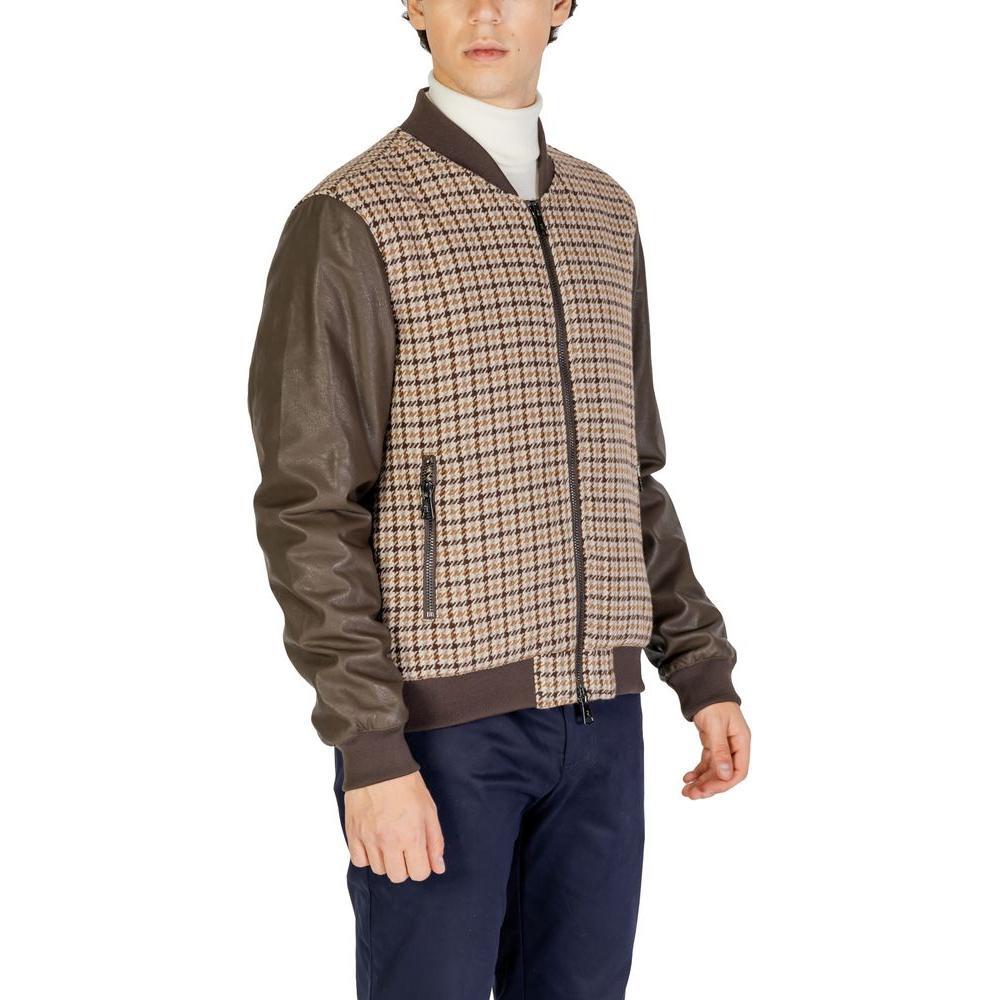 Gianni Lupo Brown Polyester Jackets & Coat GI-14787500140-IT52 | XL
