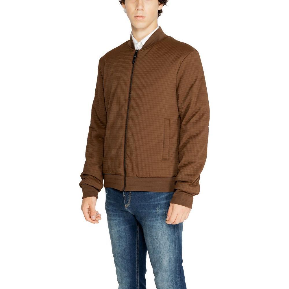 Antony Morato Brown Polyester Jackets & Coat AN-14634000140-IT48 | M