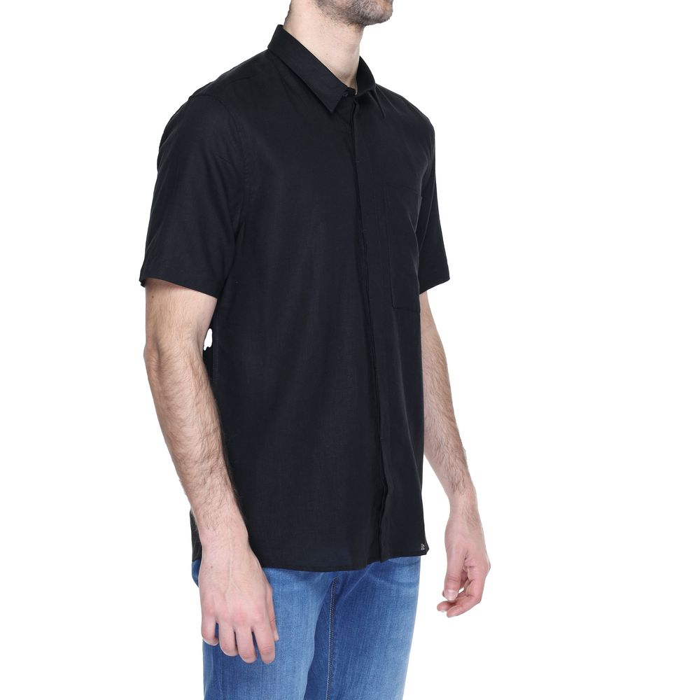 Antony Morato Black Linen Shortsleeve
